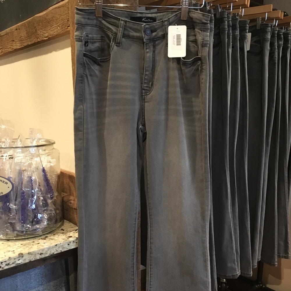 Kancan Grey Flare Jeans